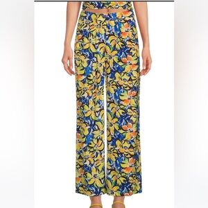 NWT Skies are Blue Floral wide legged pant M